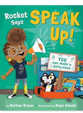 【预售】火箭说大声说出来！英文儿童绘本虚构类进口原版外版书精装Rocket Says Speak Up!Nathan BryonRandom House (US)