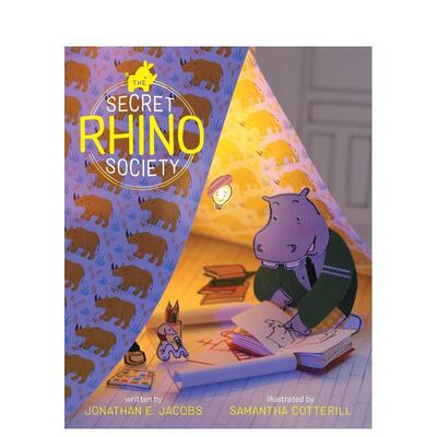 【现货】犀牛的秘密协会The Secret Rhino Society英文儿童绘本人际关系6-9岁Jonathan E. Jacobs Samantha Cotterill进口原版书S