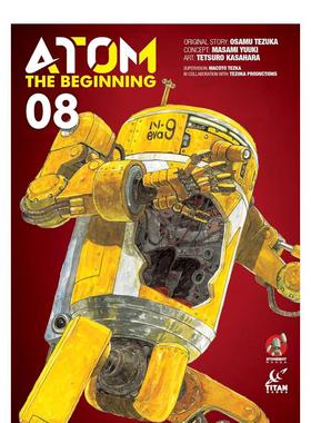 【预售】铁壁阿童木起源卷8英文漫画进口原版书平装14岁以上ATOM: The Beginning Vol. 8 Tetsuro Kasahara Titan Books