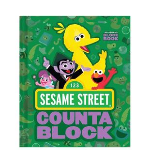 【现货】芝麻街计数书【Block】Sesame Street Countablock英文儿童绘本IP系列Peski Studio纸板书Abrams Appleseed3-6岁进口原版