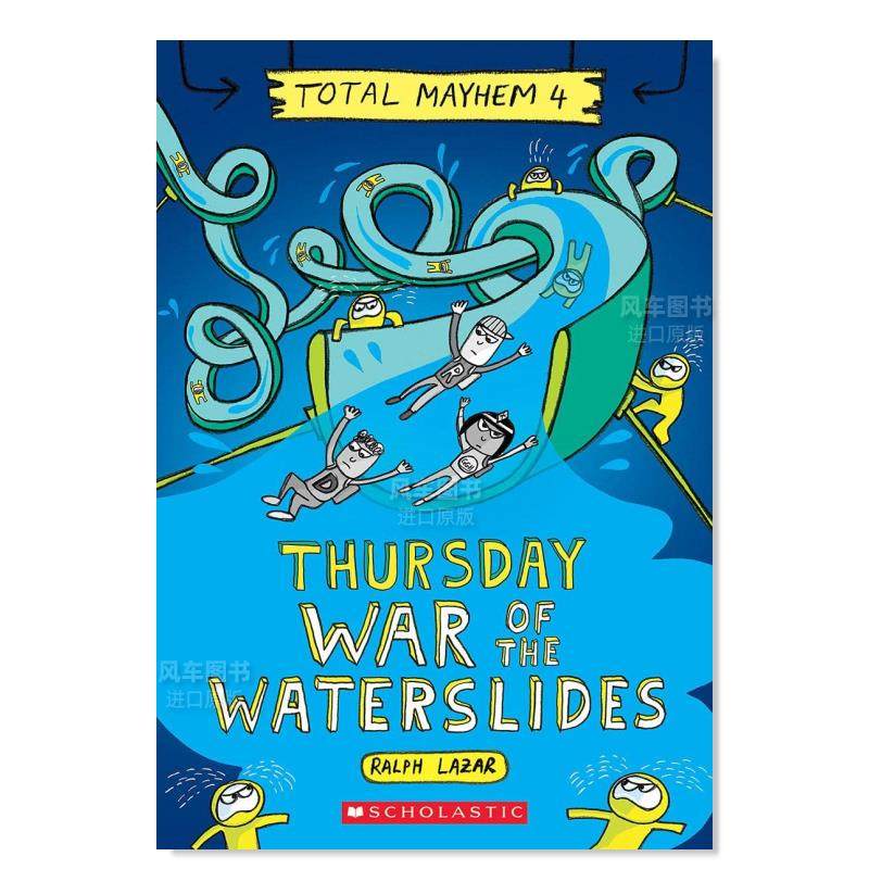 【预售】【星期系列】星期四之古埃及水滑梯 Thursday- Cleopatra’s Waterslide(Total Mayhem#4)英文儿童绘本原版图书进口