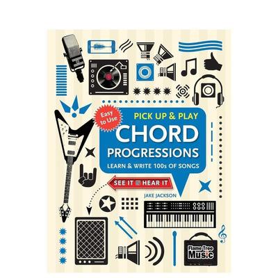 【现货】和弦进阶(拾起并演奏)Chord Progressions (Pick Up and Play)英文音乐Jake JacksonFlame Tree Publishing螺旋装订进口原
