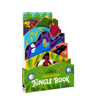 【现货】丛林之书The Jungle Book英文儿童艺术启蒙Cynthia Alonso纸板书Happy Yak3-6岁进口原版书9780711263406