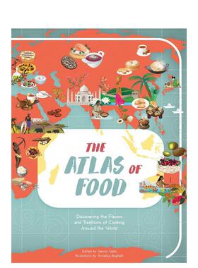 【预售】美食地图世界风味与传统烹饪探索The Atlas of Food 英文儿童绘本知识百科Genny Gallo精装White star进口原版书97888544