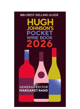 【预售】休约翰逊葡萄酒袖珍指南2026Hugh Johnson's Pocket Wine Book 2026英文餐饮精装Mitchell Beazley-UK进口原版书97817847