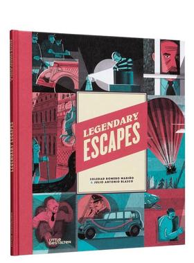 【现货】传奇的逃亡冒险Legendary Escapes英文儿童绘本虚构类Soledad Romero Mari?o精装Little Gestalten3-6岁进口原版书978396