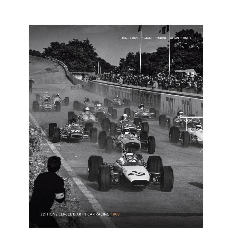 【预售】1968 年汽车赛车英文法文双语对照Car Racing 1968英文工业产品设计精装Cercle d'art进口原版书9782702211236