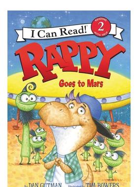 【现货】Rappy去了火星Rappy Goes to Mars英文儿童分阶阅读GutmanHarpercollins3-6岁进口原版书9780062252685