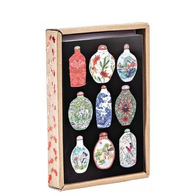 【预售】复古中国豪华烫金问候卡Vintage China Luxe Foil Notecards英文文创卡牌teNeues盒装teNeues进口原版书9781623257224