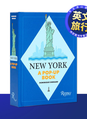 【现货】纽约立体书法国立体书大师多米尼克艾哈德【Dominique Ehrhard】New York A Pop-up Book英文旅行精装进口原版书Dominiqu