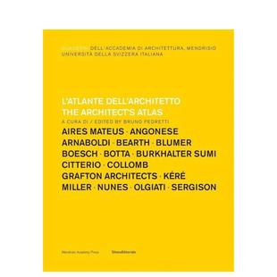 Architect Atlas英文建筑设计Bruno Silvana进口原版 建筑师图谱The Pedretti平装 书9788836634569 预售