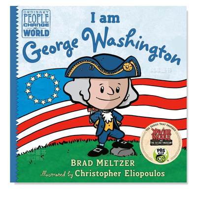 【预 售】我是乔治-华盛顿 I Am George Washington英文儿童绘本原版图书进口书籍Meltzer, Brad