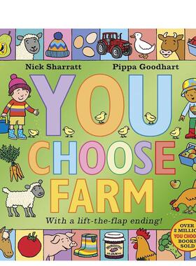 【预售】由你来选农场故事You Choose Farm英文儿童语言概念启蒙Goodhart纸板书1-3岁Puffin Books 进口原版书9780241730720