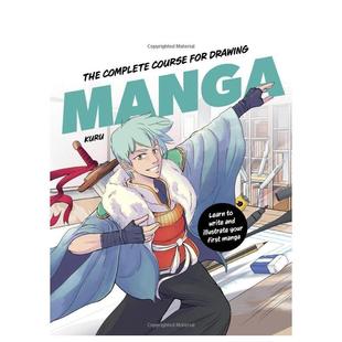 Drawing 书9798 漫画绘制完全教程The Nook进口原版 Rocky Manga英文艺术艺术技法与入门赏析Kuru精装 for Course Complete 现货