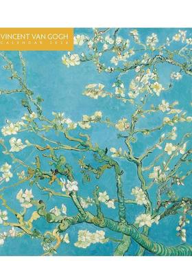 【预售】【Flame Tree】文森特梵高 2026年迷你挂历艺术日历Vincent van Gogh Mini Wall Calendar 2026英文文创进口原版97818356