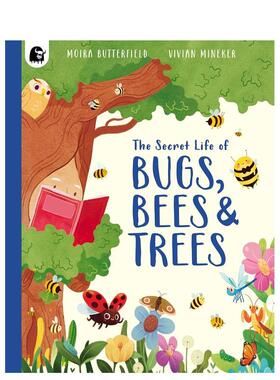 【现货】虫子蜜蜂和树木的奥秘世界【Stars of Nature】The Secret Life of Bugs英文儿童绘本动物生态环保Moira Butterfield平装