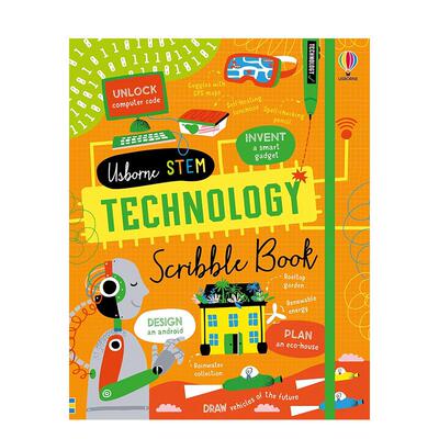 【现货】技术之书Technology Scribble Book英文儿童趣味Alice James精装Usborne children’s books进口原版书9781474959957