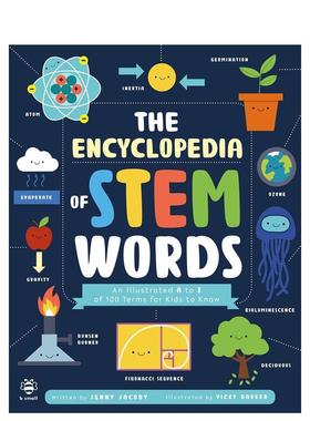 【现货】STEM单词百科全书The STEM Encyclopedia of Words英文青少年读物Jenny Jacoby 平装b small publishing3-6岁进口原版书9