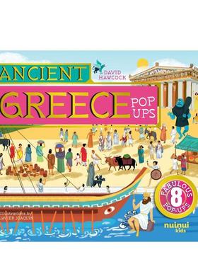 【古文明立体书】古希腊立体书【Ancient Civilisations Pop-Ups】Ancient Greece Pop-Ups英文儿童立体David Hawcock6岁