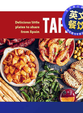 【预售】塔帕斯：西班牙美味小菜英文餐饮进口原版外版书精装14岁以上Tapas Ryl Ryland Peters&Small