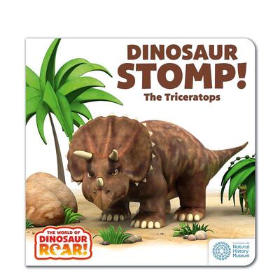 【预售】恐龙咆哮世界 三角龙【The World of Dinosaur Roar!】 Dinosaur Stomp! The Triceras英文儿童绘本知识百科Peter Curtis