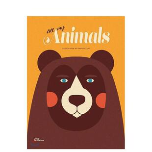 Animals英文儿童绘本插画师Dawid 现货 RyskiAll Ryski^^Lauren Gestalten6 动物 Little 我所有 插画师Dawid Napier精装