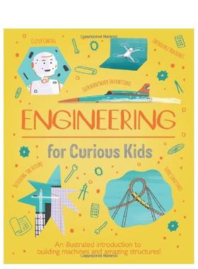 【预售】好奇孩子的工程启蒙【Curious Kids】Engineering for Curious Kids英文儿童绘本知识百科Chris Oxlade精装9-12岁Arcturu