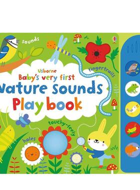 【现货】【有声玩乐书】自然【Baby’s Very First Sounds Playbook】 Nature 英文儿童趣味6-9岁精装Fiona Watt  Stella Baggott