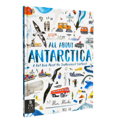 【现货】关于南极的一切All about Antarctica英文儿童绘本知识百科Marc Martin精装6-9岁Big Picture Press进口原版书