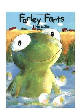 【预售】青蛙法利放屁不停Farley Farts英文儿童绘本自我认知情绪管理6-9岁精装进口原版书Bruno Hachler NorthSouth Books