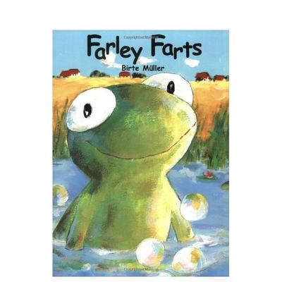 【预售】青蛙法利放屁不停Farley Farts英文儿童绘本自我认知情绪管理6-9岁精装进口原版书Bruno Hachler NorthSouth Books