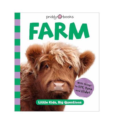 【现货】农场小小孩的大问题Farm 英文儿童绘本动物生态环保Roger Priddy纸板书3-6岁Priddy Books US进口原版书
