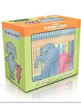 【现货】大象 & 小猪：盒装全集英文儿童章节书进口原版外版书精装3-6周岁Elephant & Piggie: The Complete CollectionMo Wille