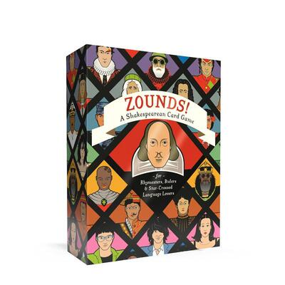 【现货】莎士比亚戏剧卡片游戏英文文创卡牌进口原版图书Zounds!盒装Thomas W Cushing  Clarkson Potter