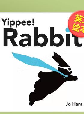 【预售】【英国插画师JoHam】好耶！兔子（纸板书）英文儿童绘本插画师进口原版书纸板书Yippee! RabbitJo HamWalker Books UK