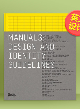 手册企业形象设计指南英文综合设计Massimo Vignelli进口原版书精装14岁以上Manuals  Design and Identity GuidelinesU