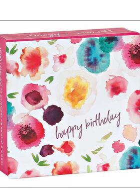 【预售】萌芽+繁花迷你问候卡Sprout + Bloom Mini Flip Notecards英文文创卡牌teNeues盒装teNeues进口原版书9781623257057