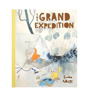 Grand Expedition英文儿童绘本插画师Emma Books进口原版 现货 书9781592702459 Lion 大探险The Enchanted Adb?ge精装