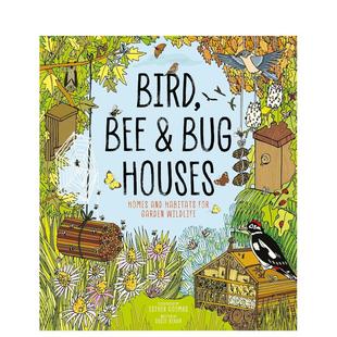 HousesE 生态活动&自然知识英文儿童绘本动物生态环保进口原版 9岁Bird 书精装 为小鸟蜜蜂昆虫制作小屋 外版 Bug Bee 预售