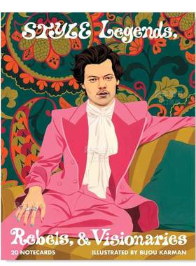【预售】风格传奇记事本英文文创卡牌进口原版卡牌14岁以上Style Legends， Rebels， and Visionaries Notecards Chronicle Books