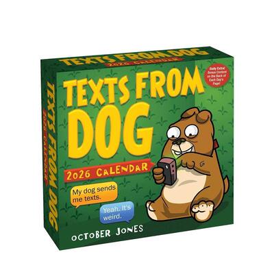 【预售】来自狗狗的短信2026年日历Texts from Dog 2026 Day-To-Day Calendar英文文创日历日历进口原版书JonesOctoberAndrewsMcM