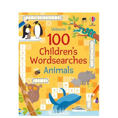【现货】100个儿童词汇搜寻游戏动物【PCW】100 Children’s Wordsearches英文儿童趣味Phillip Clarke 平装3-6岁进口原版书97818