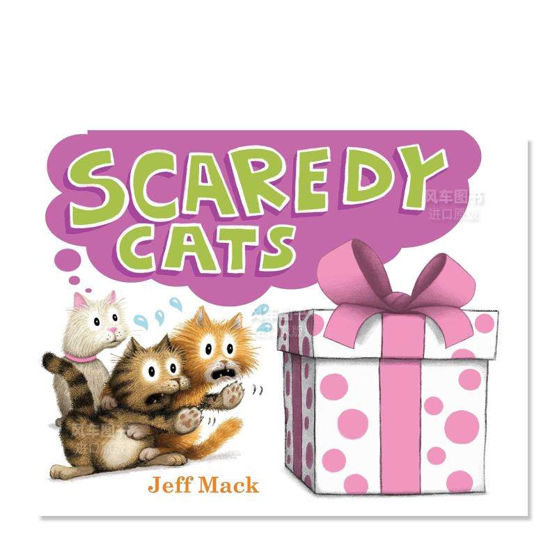 【预售】害怕的猫 Scaredy Cats英文儿童绘本原版图书外版进口书籍 Jeff Mack Neal Porter Books-封面