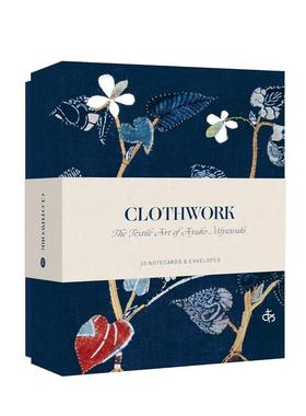 【现货】布艺作品卡片Clothwork Notecards英文文创卡牌Ayako Miyawaki精装Princeton Architectural Press进口原版书9781 89612