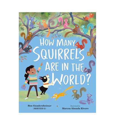 【现货】世界上有多少松鼠How Many Squirrels In World?英文儿童绘本动物生态环保GUNDERSHEIMER 精装Penguin Books 3-6岁进口原