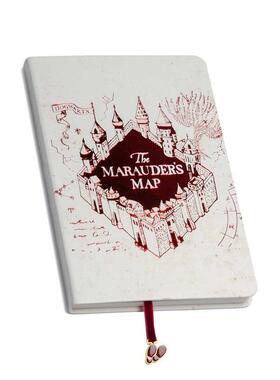 【预售】哈利波特掠夺者地图缎带手账本Harry Potter Marauder's Map™ Journal with Ribbon Charm英文文创笔记本Notebook平装进