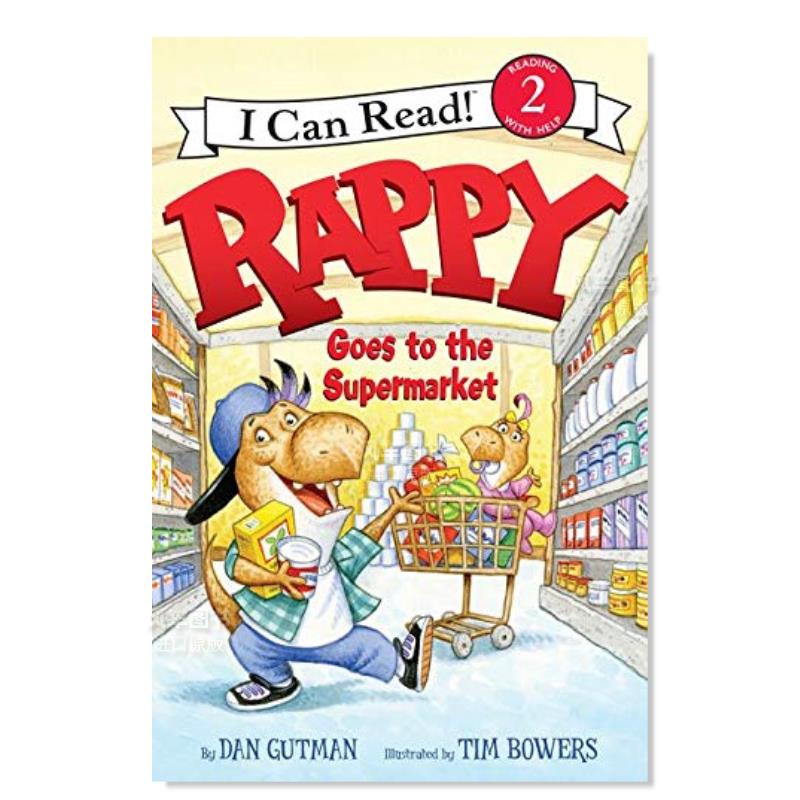 【现货】Rappy去了超市英文儿童分阶阅读进口原版书Rappy Goes to the Supermarket Gutman著Harpercollins出版