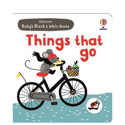【预售】宝贝的黑白启蒙书交通工具Baby's Black and White Books Things That Go英文儿童语言概念启蒙1-3岁纸板书进口原版书Ma