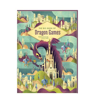 【预售】龙游戏大全The Big Book of Dragon Games英文儿童趣味Anna Láng精装White star进口原版书9788854417953