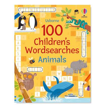 【现货】100个儿童词汇搜寻游戏：动物 100 Children’s Wordsearches: Animals 英文原版进口外版图书